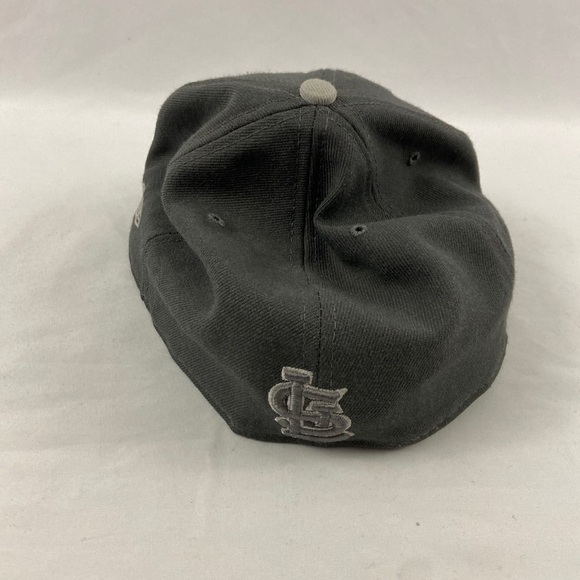Gray Saint Louis Cardinals 7 3/4  Fitted Cap Hat - Picture 4 of 9